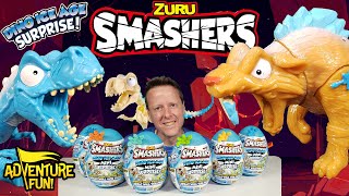 Zuru Smashers Dino Ice Age Mini Surprise Rare TRex T Bones amp Dinosaur Adventure Fun Toy review [upl. by Jody912]