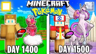 I Survived 1500 Days in Minecraft POKEMON [upl. by Lewak329]