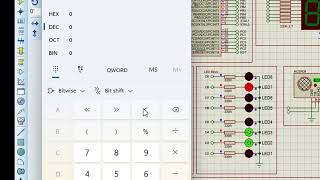 Binary Counter  Extracting Bits in Arduino  Proteus Simulation [upl. by Anaeed]