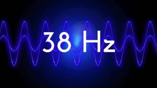 38 Hz clean sine wave BASS TEST TONE frequency [upl. by Lluj506]