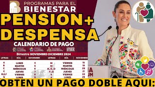 🚨PENSION  DESPENSA AUMENTAN APOYOS CLAUDIA DARA AGUINALDO 40 DIAS PENSION IMSS ISSSTE➕WALMART [upl. by Mac]