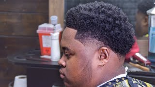 AFRO TAPER  STEP BY STEP HAIRCUT TUTORIAL  BARBER STYLE DIRECTORY [upl. by Malkah769]