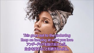 洋楽 和訳 Alicia Keys  Underdog [upl. by Jew508]