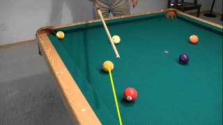 CaromShot TrisectDraw System  from quotHow To Aim Pool Shots HAPSquot  NV E4 [upl. by Halivah]