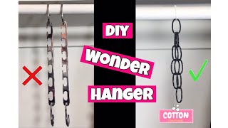 DIY Closet Organizer  Wonder Hangers  Hanger Expander  Life Hack [upl. by Yssis]