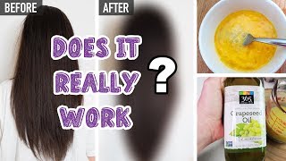 How To Grow Your Hair OVERNIGHT Tested  DIY Egg amp Coconut Oil Hair Mask for Hair Growth amp Shine [upl. by Nitnerb]