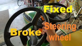 Lawn Tractor Steering Wheel Replace  How To [upl. by Otsedom]