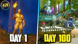 I Survived 100 Days of HARDCORE ARK BUT On MOBILE REDWOODS 😬 [upl. by Inava]