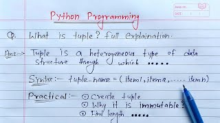 Python Tuples  Learn Coding [upl. by Yensehc988]