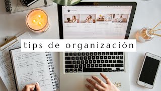 Cómo ser más organizado y productivo  Tips de organización [upl. by Nnylsaj]