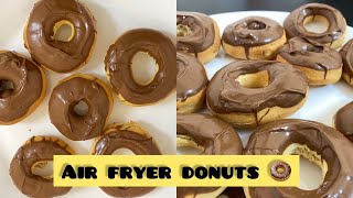 AIR FRYER DONUTS l eggless donuts l how to make perfect donuts l easy air fryer donuts recipe l [upl. by Tita]