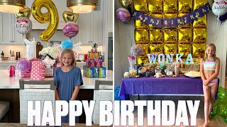 HAPPY BIRTHDAY HAZYL BINGHAM  WONKA THEMED BIRTHDAY PARTY GOES WILLY WILD [upl. by Llenahs]