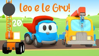 Leo il Camion Curioso e le Gru Leo e i suoi Amici  Compilation cartoni animati di 20 [upl. by Renell]