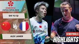 Shi Yu Qi CHN vs Alex Lanier JPN  SF  Japan Open 2024 [upl. by Ronyam701]