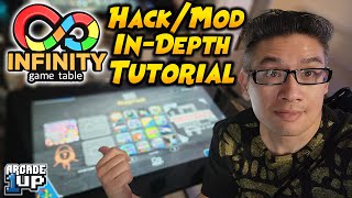 Arcade1Up Infinity Game Table HackMod InDepth Tutorial Does not work for new IGTs DO NOT TRY [upl. by Nerrawed981]