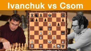 Ivanchuk vs Csom  Yerevan 1989 Partie 011 [upl. by Nylloh]