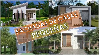 FACHADAS de CASAS PEQUEÑAS BONITAS y SENCILLAS [upl. by Namolos]