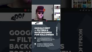 Get spooky with Google Meet this Halloween Backgrounds amp filters googlemeet [upl. by Sexton]