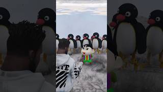 Franklin Shinchan visited the penguins at Mount Chiliad  GTA 5 shorts gta5 gaming trending [upl. by Schertz870]