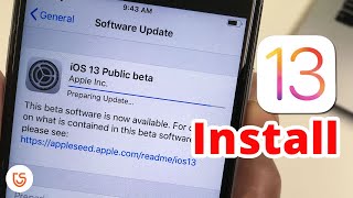 Install iOS 13 Public Beta on iPhone using Beta Profile No Computer [upl. by Anneh]