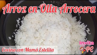 COMO COCINAR ARROZ BLANCO GRANEADITO EN OLLA ARROCERA [upl. by Furr]