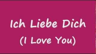 Learn German quotIch liebe Dichquot [upl. by Hentrich]