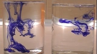 Diffusion and Temperature Water amp Pen ink amp Vinegar [upl. by Crista105]