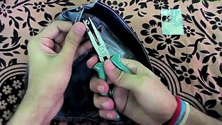 How to fix your jeans broken button or replace it with new one easily at your home by yourself diy [upl. by Elumas241]