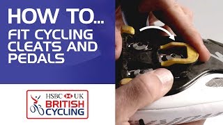 How to fit cycling cleats and pedals [upl. by Euton903]