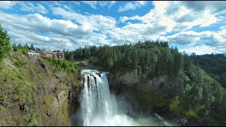 Snoqualmie Falls is a 268foot waterfall 4K Walking 🚶‍♂️ [upl. by Raney]