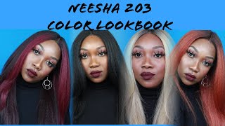 Outre Soft amp Natural Neesha 203 Review PLUS COLOR Lookbook ft Butterscotch Copper Cherry 1b [upl. by Plafker]