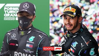 Lewis Hamilton gives inspiring speech after clinching recordequalling seventh F1 title [upl. by Ahsaret]