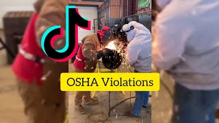 Tiktok Osha Safety Violation Compilation  part 1 osha song [upl. by Valaree]