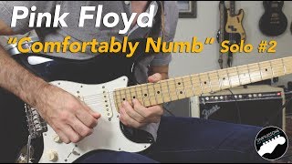 Pink Floyd quotComfortably Numbquot 2nd Solo Guitar Lesson  Part 1 [upl. by Oremor]