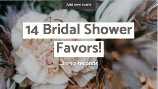 2020 Top 14 Inexpensive Bridal Shower Favors [upl. by Aoh676]