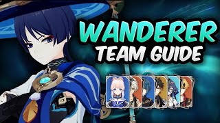 The BEST Wanderer Teams in Genshin Impact  Hypercarry Freeze and more Wanderer team guide [upl. by Llertnahs]