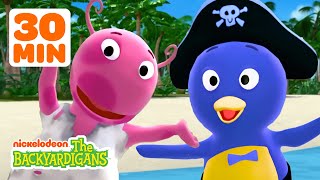 Uniqua amp Pablos Castaways amp Pirate Island Adventures  30 Minute Compilation  The Backyardigans [upl. by Colet364]