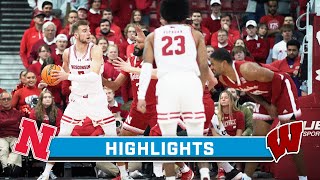 Nebraska at Wisconsin  Highlights  Big Ten Basketball  Jan 6 2024 [upl. by Jourdain]