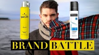 got2b glued vs TRESemmé Freeze Hold Hairspray  Brand Battle [upl. by Cresida69]