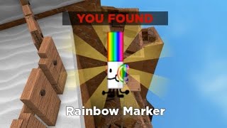 How to get RAINBOW marker in FIND THE MARKERS Roblox  Updated 2025 [upl. by Erek]