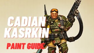 How to paint cadian kasrkin  warhammer 40K [upl. by Hillel]