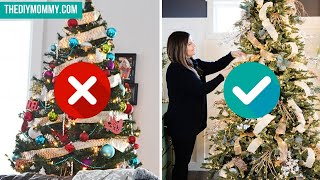 How to Put Ribbon on a Christmas Tree 4 Easy Techniques to Try Now [upl. by Carper140]