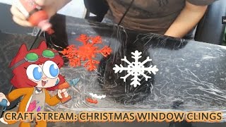 CHRISTMAS WINDOW CLINGS Swords amp Stitches Stream [upl. by Vaughan]