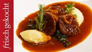 Ossobucco vom Osterlamm mit Aligot und Kräuterspinat Andreas Döllerer [upl. by Ylloj]