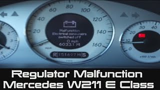 SOLVED  How To FIX Mercedes Regulator  Malfunction Electrical Consumers Switch Off  W211 [upl. by Enymzaj]