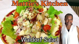 How to Make a Simple Classic Waldorf Salad  Fresh and Delicious Recipe  Mattie’s Kitchen [upl. by Kolosick854]