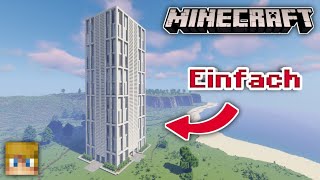 MODERNES HOCHHAUS BAUEN  Minecraft Tutorial Deutsch [upl. by Olegnalehcim387]