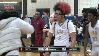 Highlights CambridgeSouth Dorchester vs Snow Hill Boys Basketball 1A East Region Final [upl. by Nehtan528]