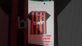 Ac milan 0809 home kit [upl. by Gyatt466]