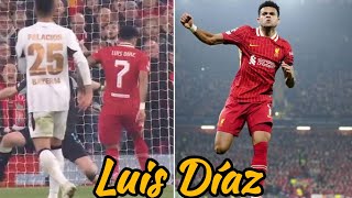 Luis Díazs Decisive Goal Leads Liverpool Past Leverkusen  UCL 202425 [upl. by Llewop]